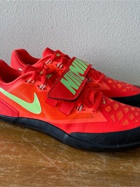 Nike Zoom Rotational 6 Track Throwing Shoes Red FZ9606-600 - Size 10.5